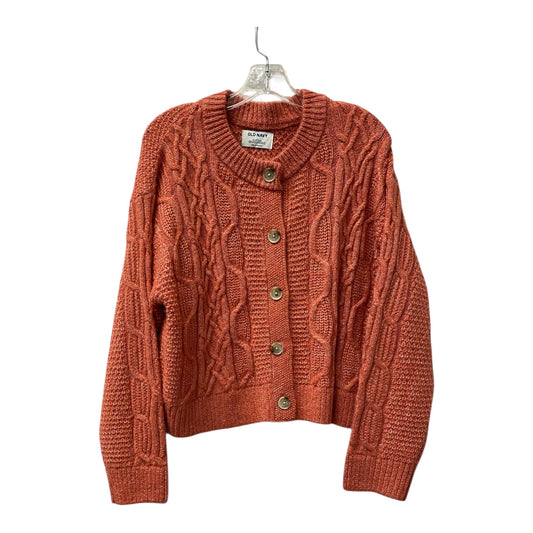 Sweater Cardigan By Old Navy In Orange, Size:L