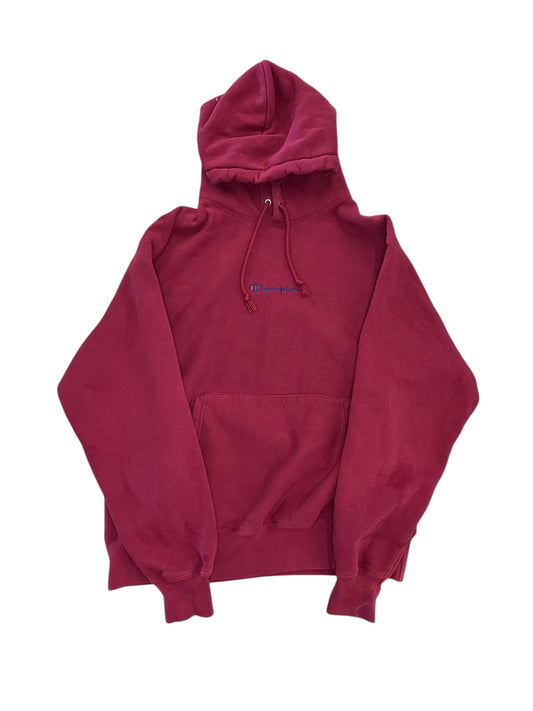 Athletic Sweatshirt Hoodie By Champion In Pink, Size:L