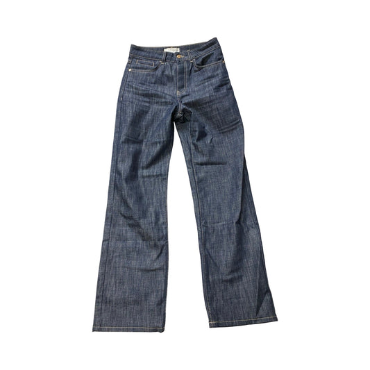 Jeans Wide Leg By Zara In Blue Denim, Size:4