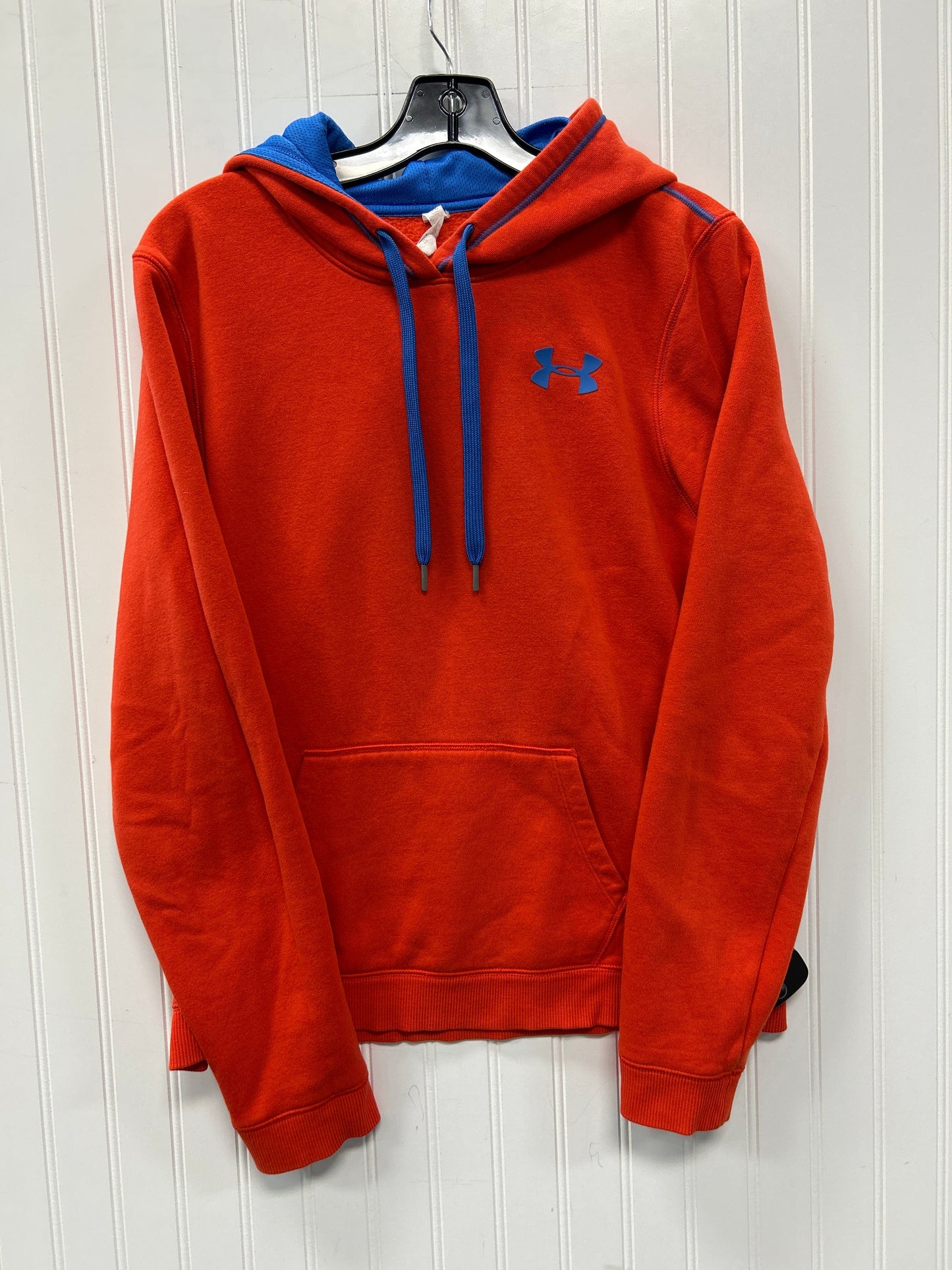 Athletic Sweatshirt Hoodie By Under Armour In Orange, Size:L