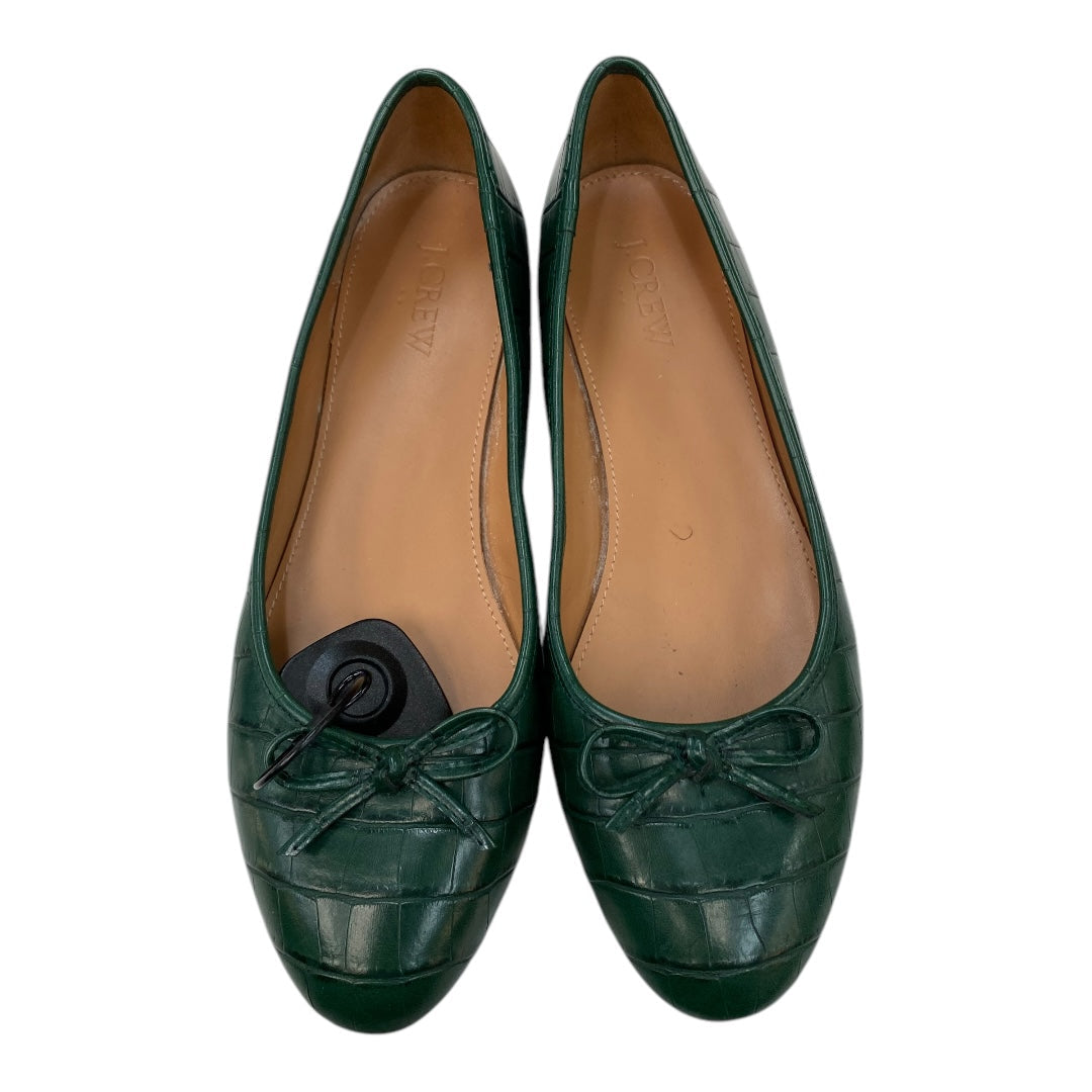 Shoes Flats By J. Crew In Green, Size:8.5