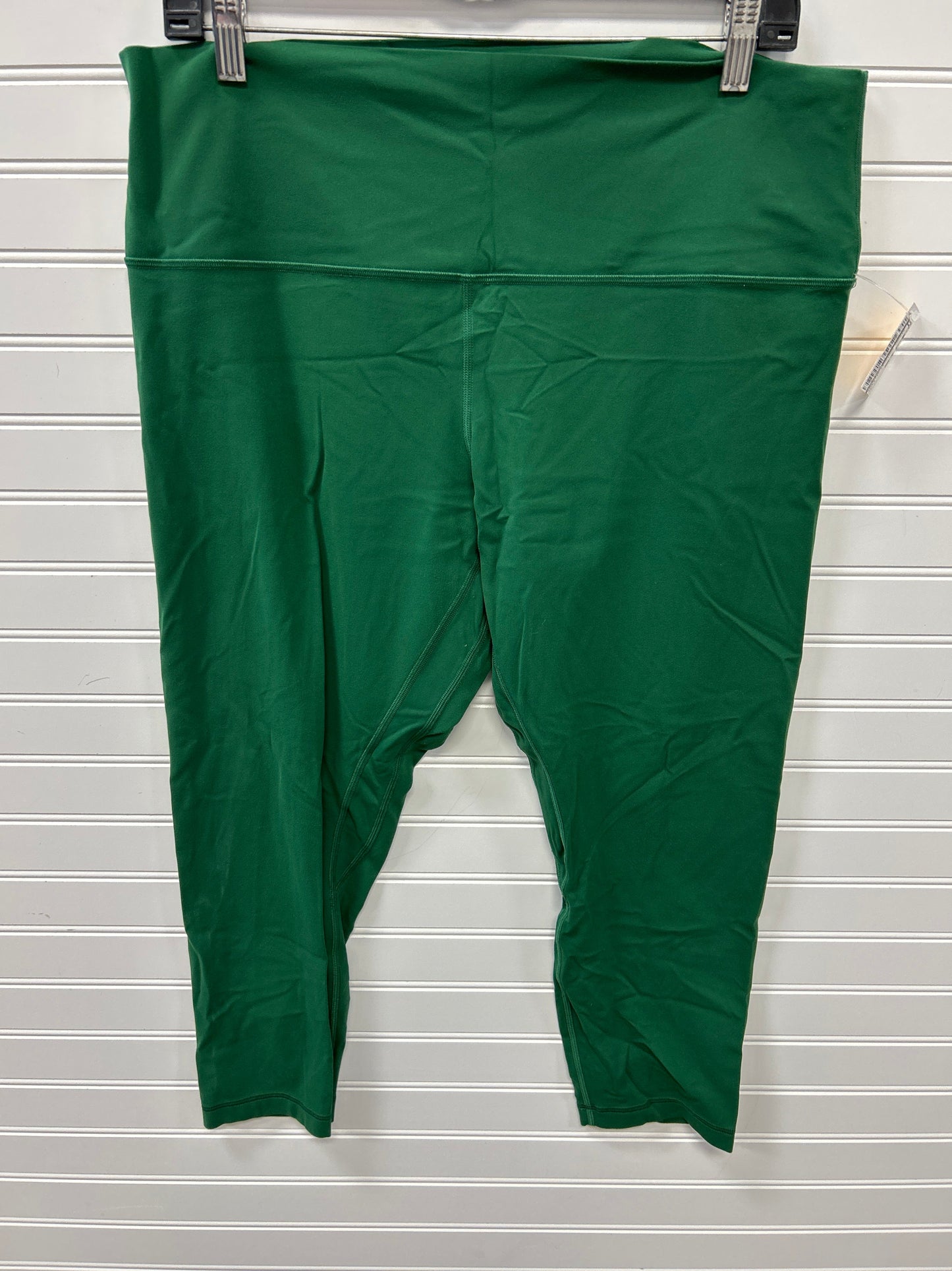 Athletic Leggings Capris By Lululemon In Green, Size:16