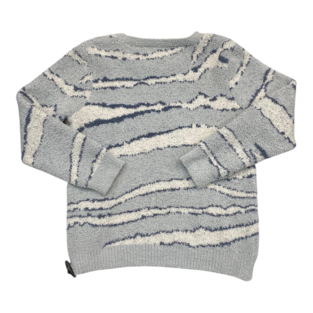 Sweater Designer By Barefoot Dreams In Blue & White, Size:L