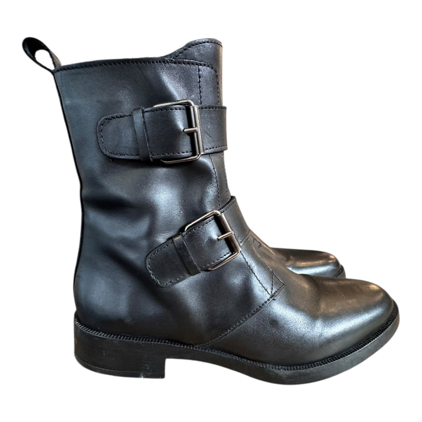 Boots Combat By EMANUELE CRASTO In Black, Size:9