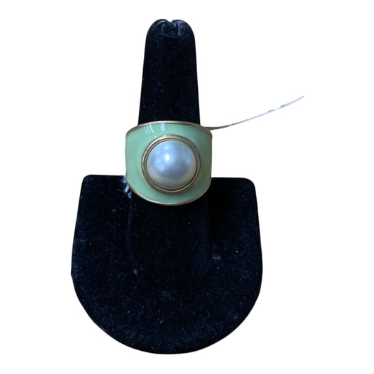 Ring Other By Lia Sophia In Green, Size:8