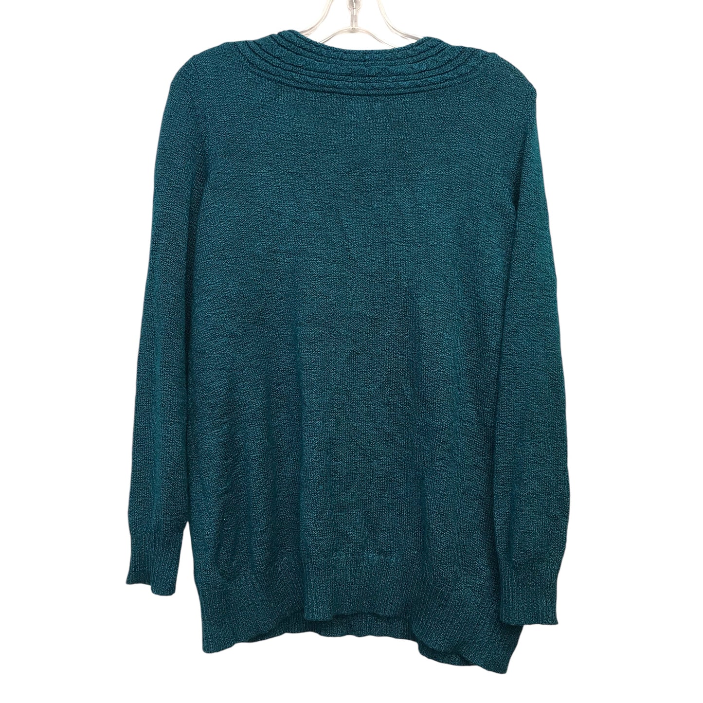 Sweater By Laura Scott In Teal, Size:1X