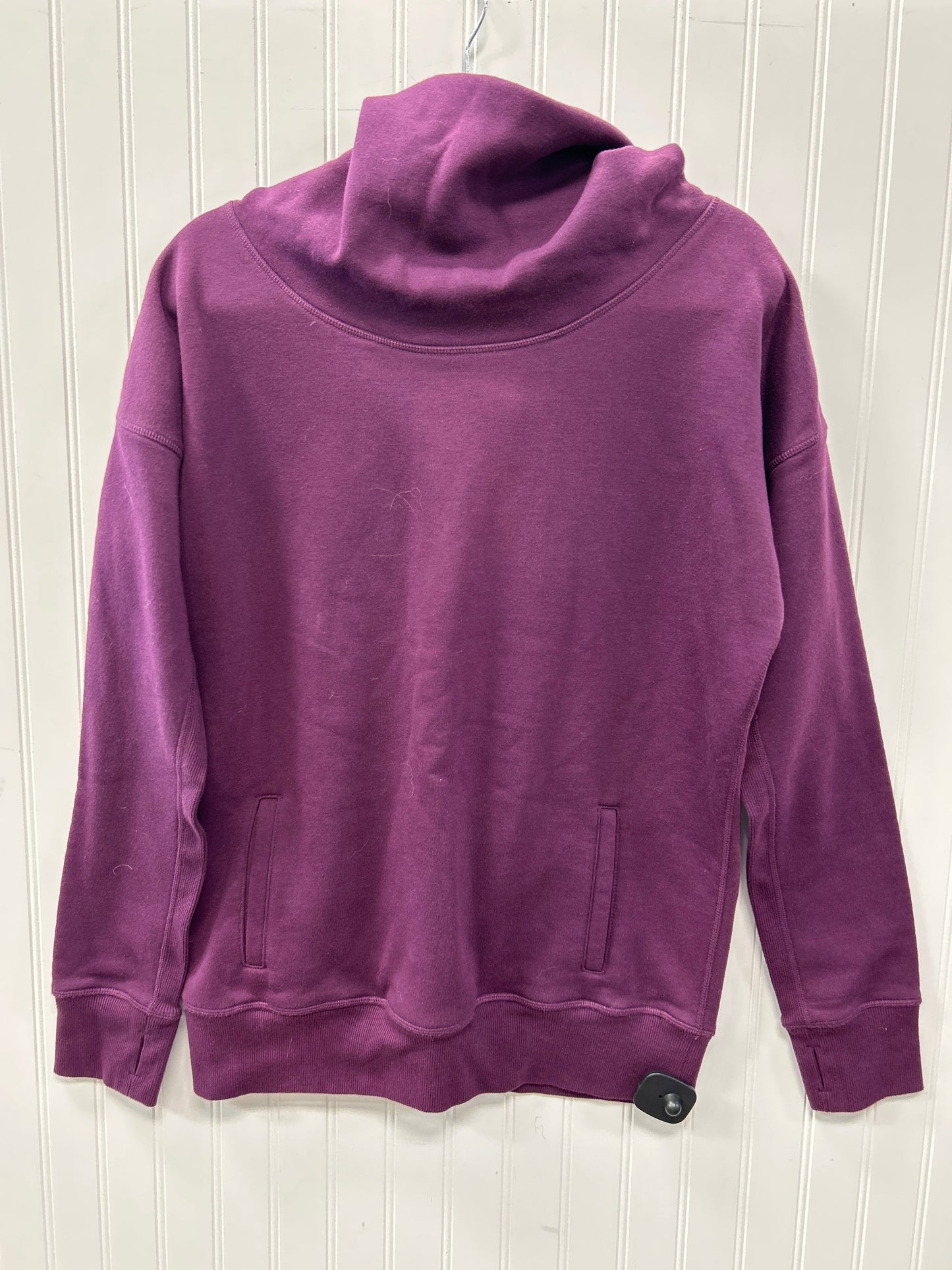 Athletic Sweatshirt Hoodie By Zyia In Purple, Size:L