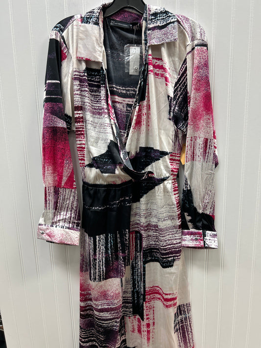 Dress Casual Maxi By New York And Co In Pink & Purple, Size:1X