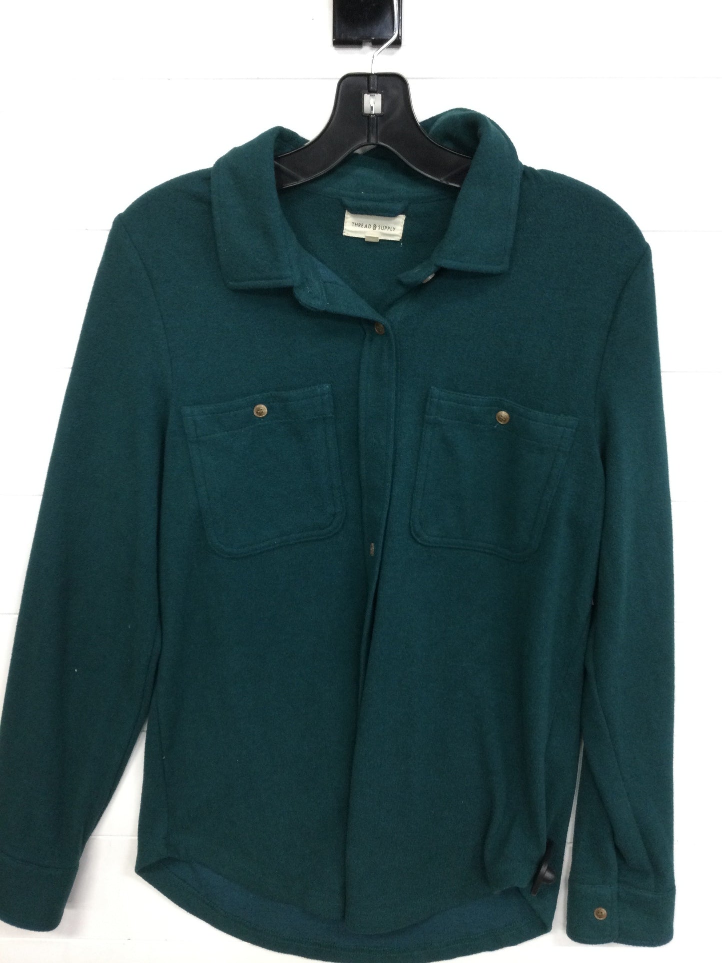Blouse Ls By Thread And Supply In Teal, Size:S