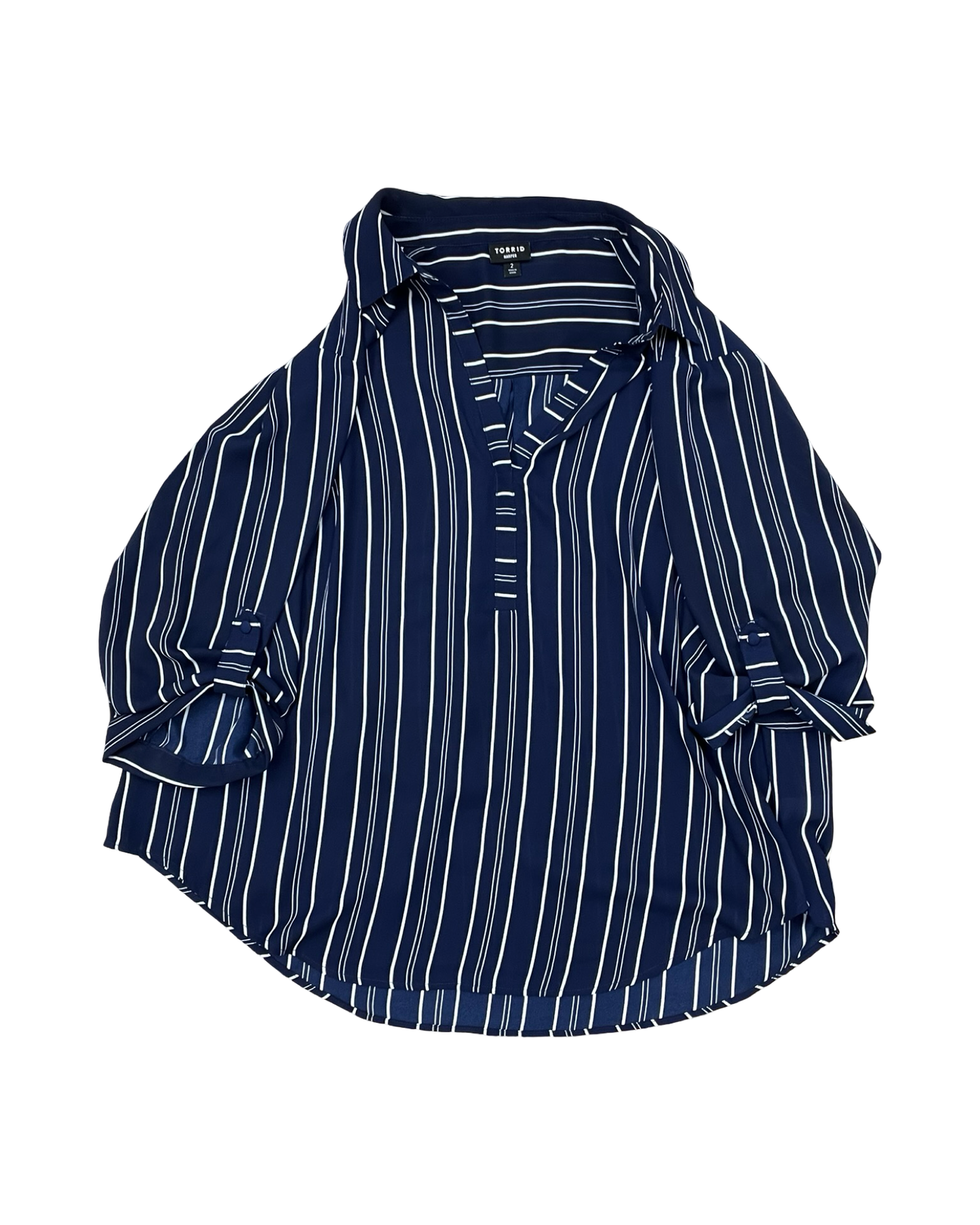 Top Ss By Torrid In Navy, Size:2X