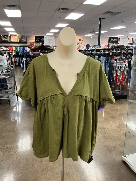 Top Ss By Pilcro In Green, Size:L