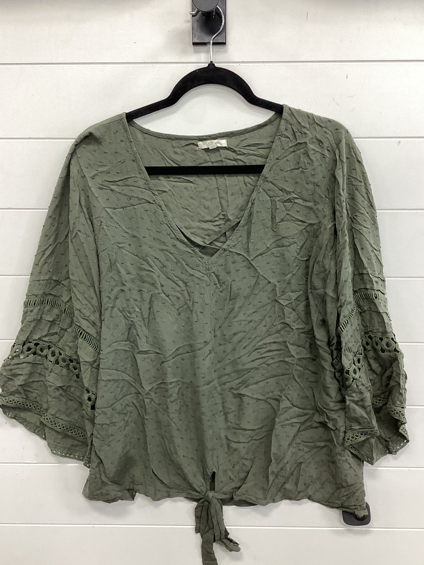 Top Ls By Maurices In Green, Size:1X
