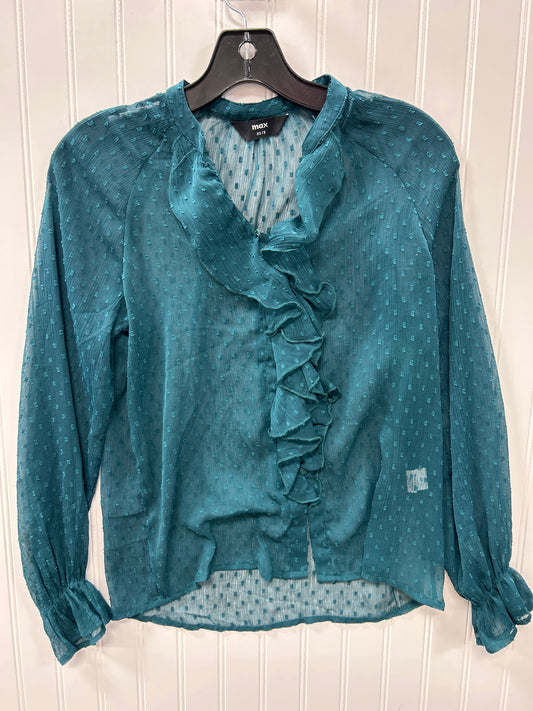 Blouse Ls By Cmc In Blue, Size:Xs
