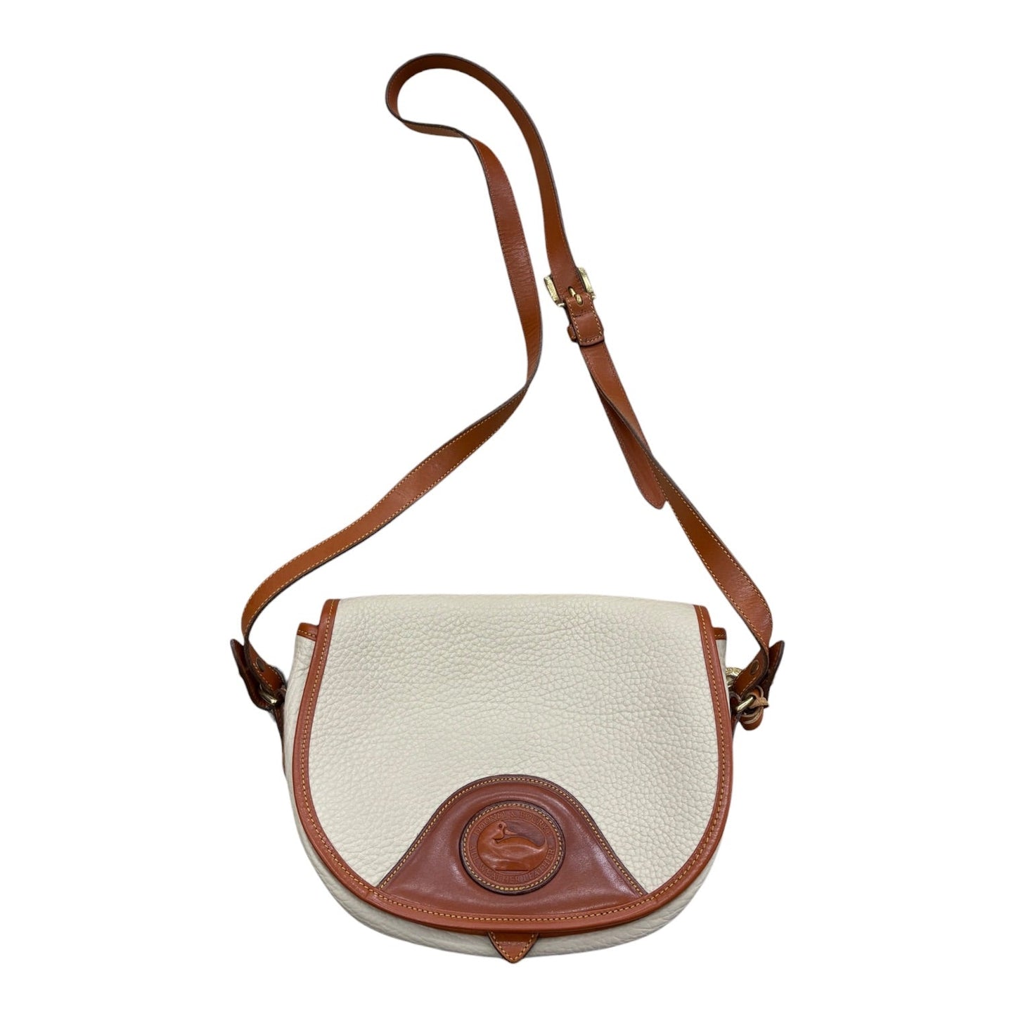 Crossbody Designer By Dooney And Bourke In Brown & Tan, Size:Small