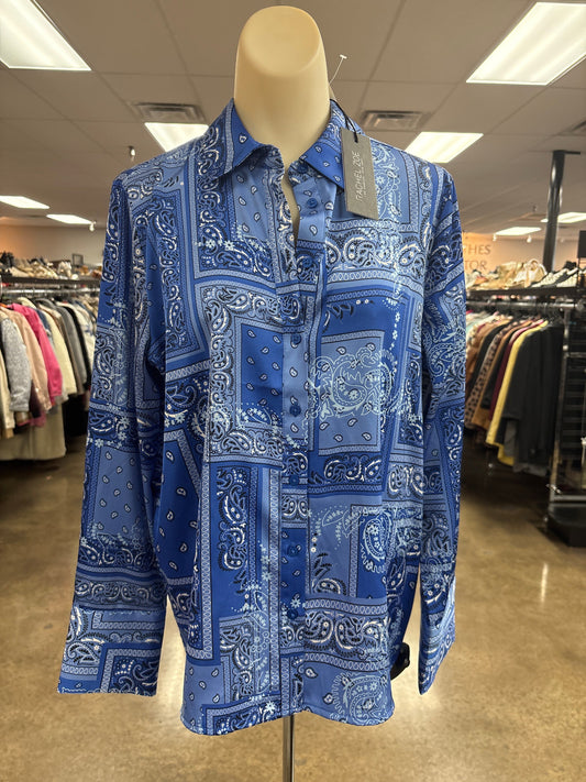 Top Ls By Rachel Zoe In Blue, Size:M