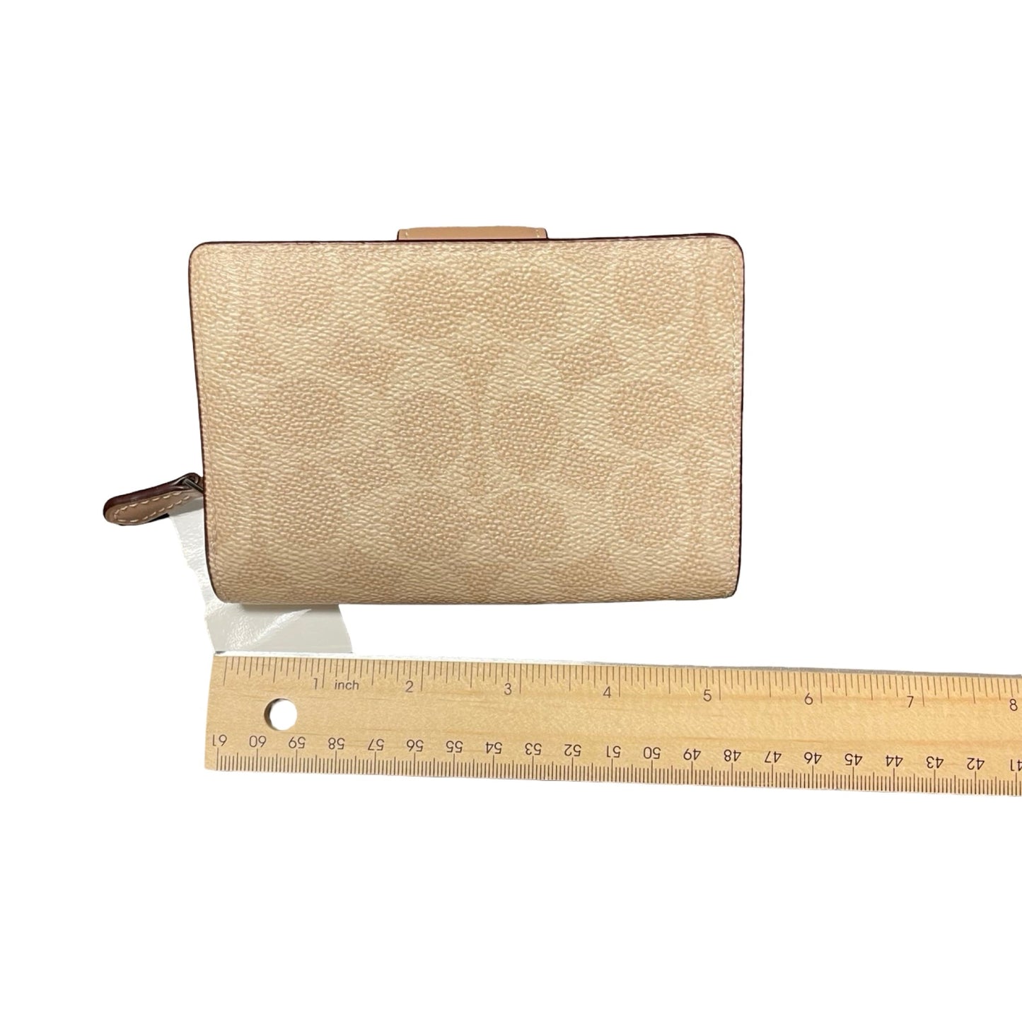 Wallet Designer By Coach In Tan, Size:Small