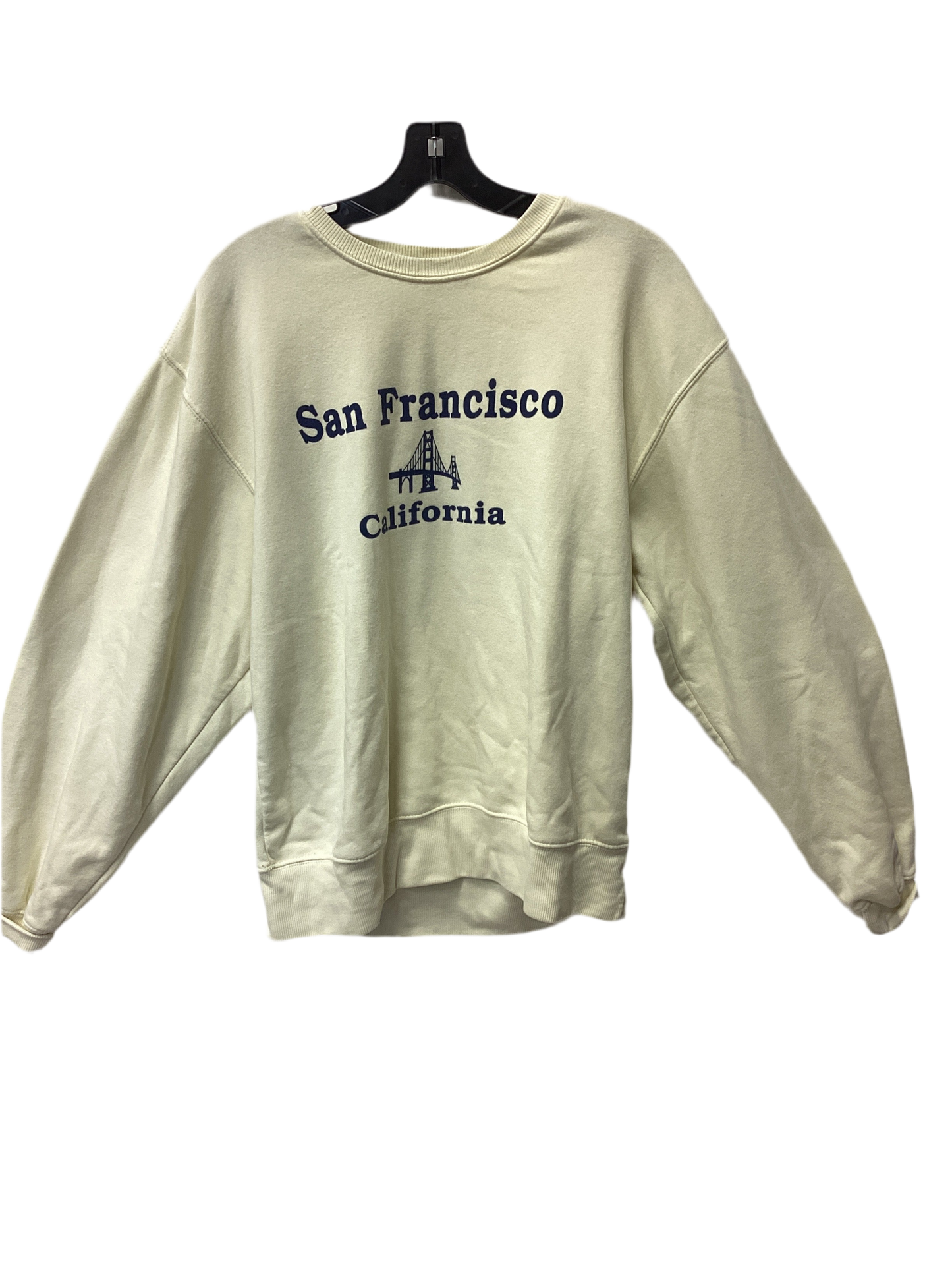 Sweatshirt Crewneck By  Cmc In Yellow, Size:M