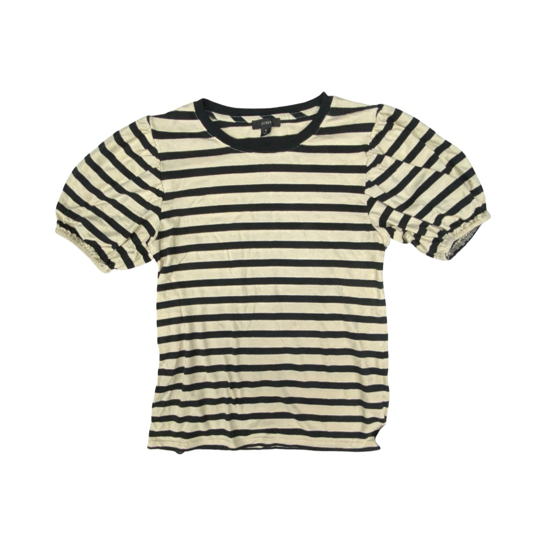 Top Ss By J. Crew In Black & Brown, Size:S