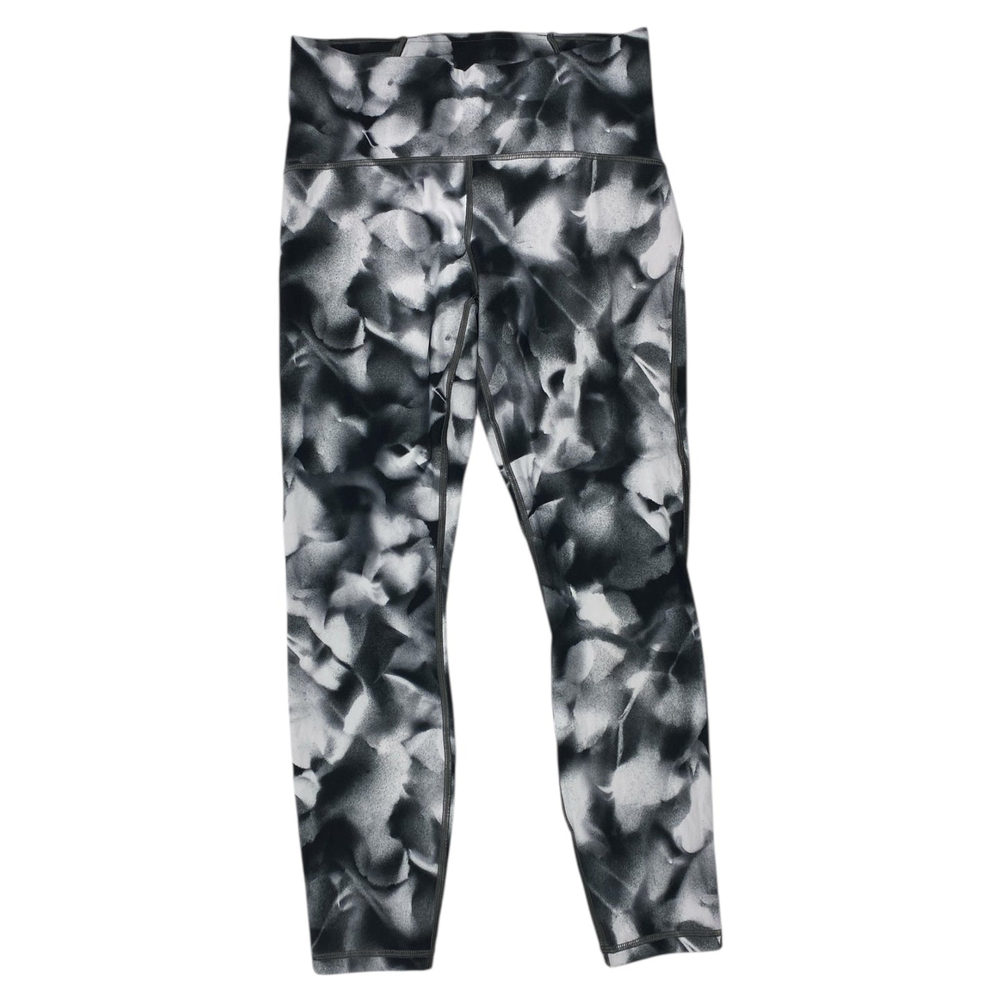 Athletic Leggings By Lululemon In Black & White, Size:8