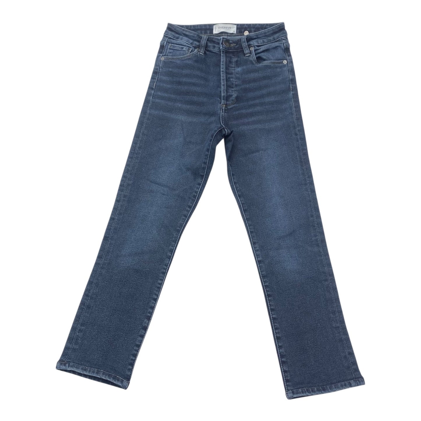Jeans Straight By Evereve In Blue Denim, Size:0