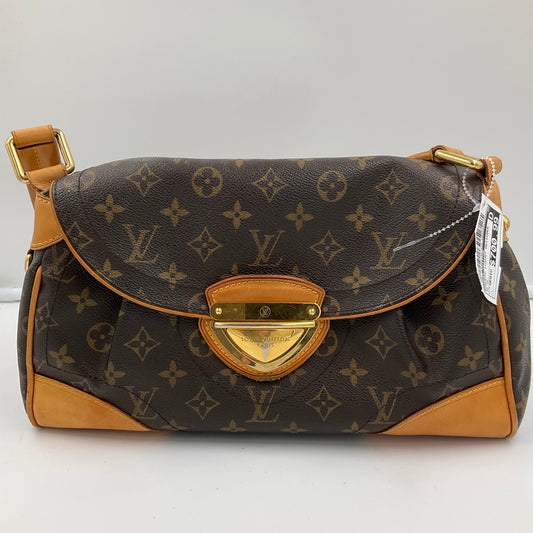 Handbag Luxury Designer By Louis Vuitton In Brown, Size:Medium