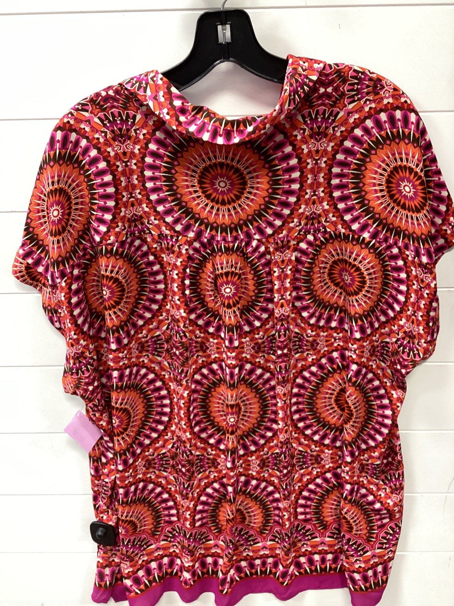 Top Ss By Rose And Olive In Orange & Purple, Size:2X