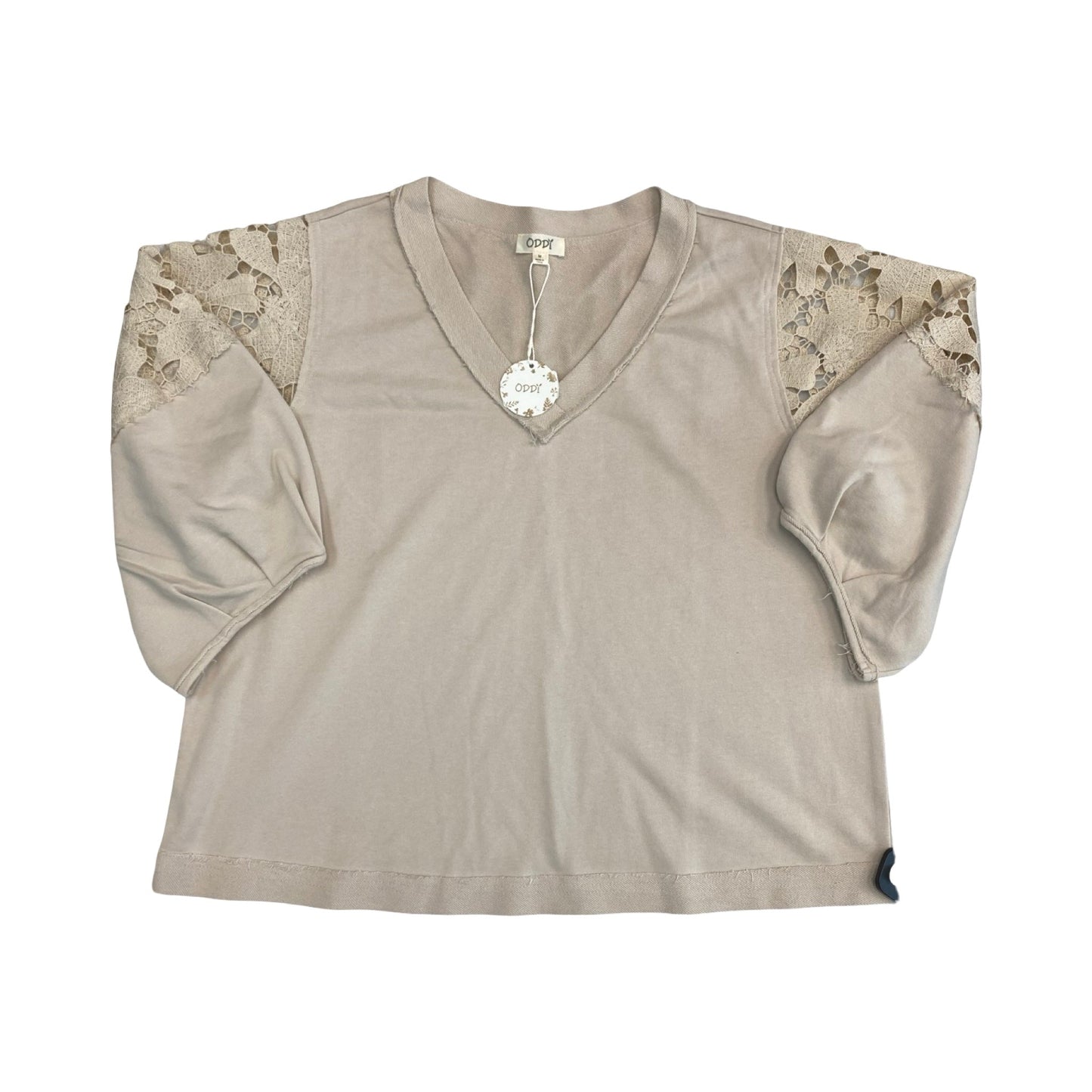 Top Ls By Oddi In Cream, Size:M