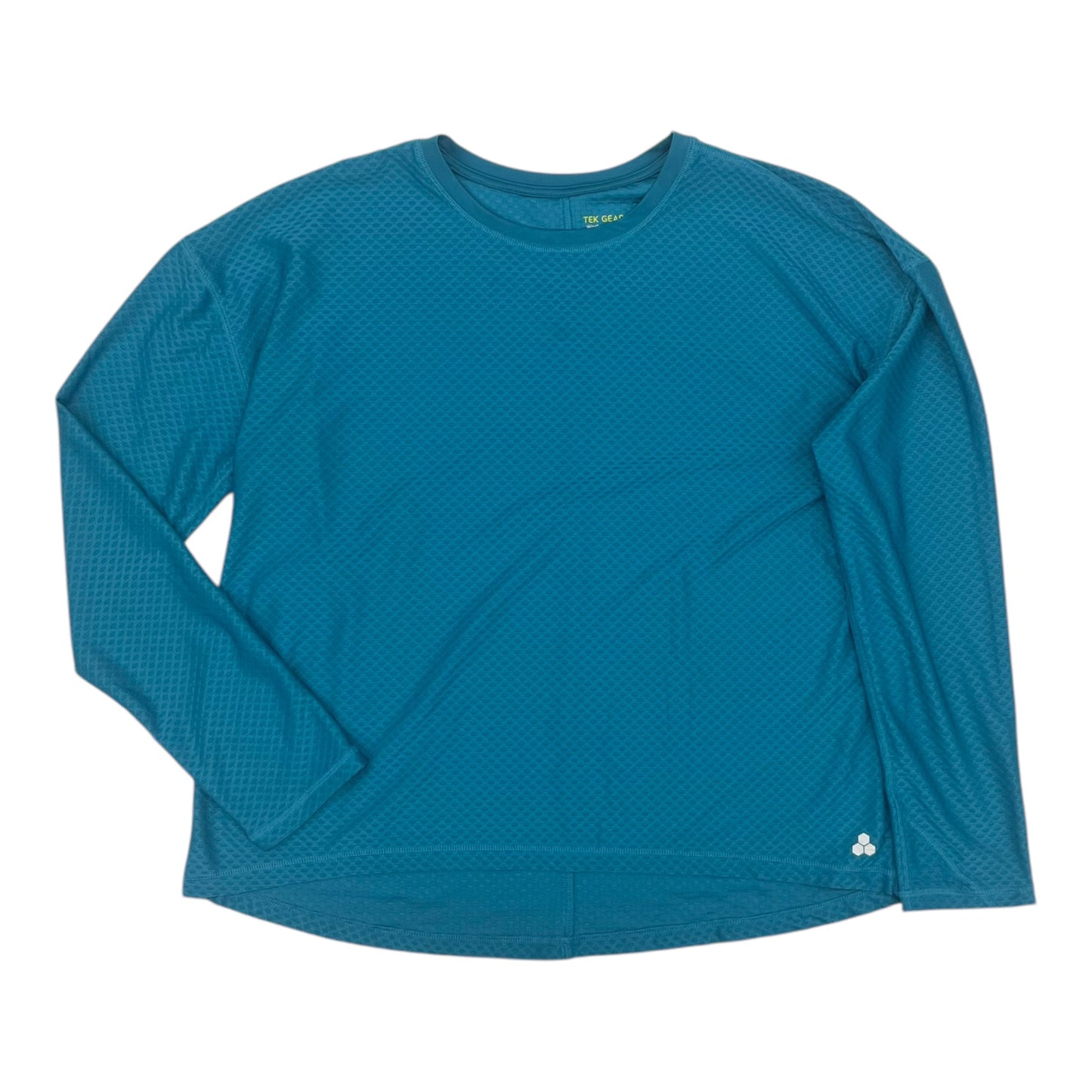 Athletic Top Ls Crewneck By Tek Gear In Blue, Size:Xl