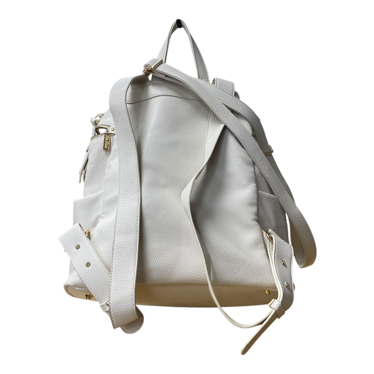 Diaper Bag Leather By Cmc In Ivory, Size:Large