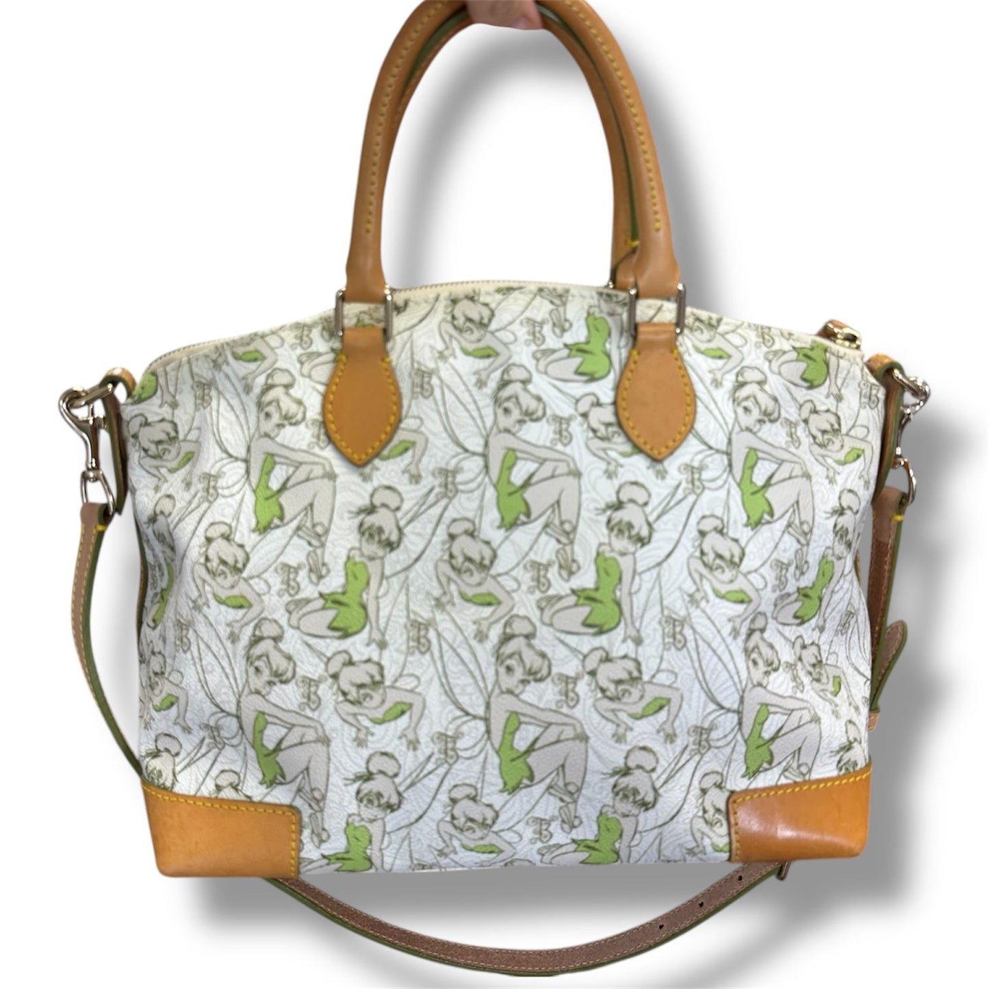Tinkerbell Dooney Bourke 2014 Marathon Satchel Purse Handbag Designer By Dooney And Bourke, Size: Medium