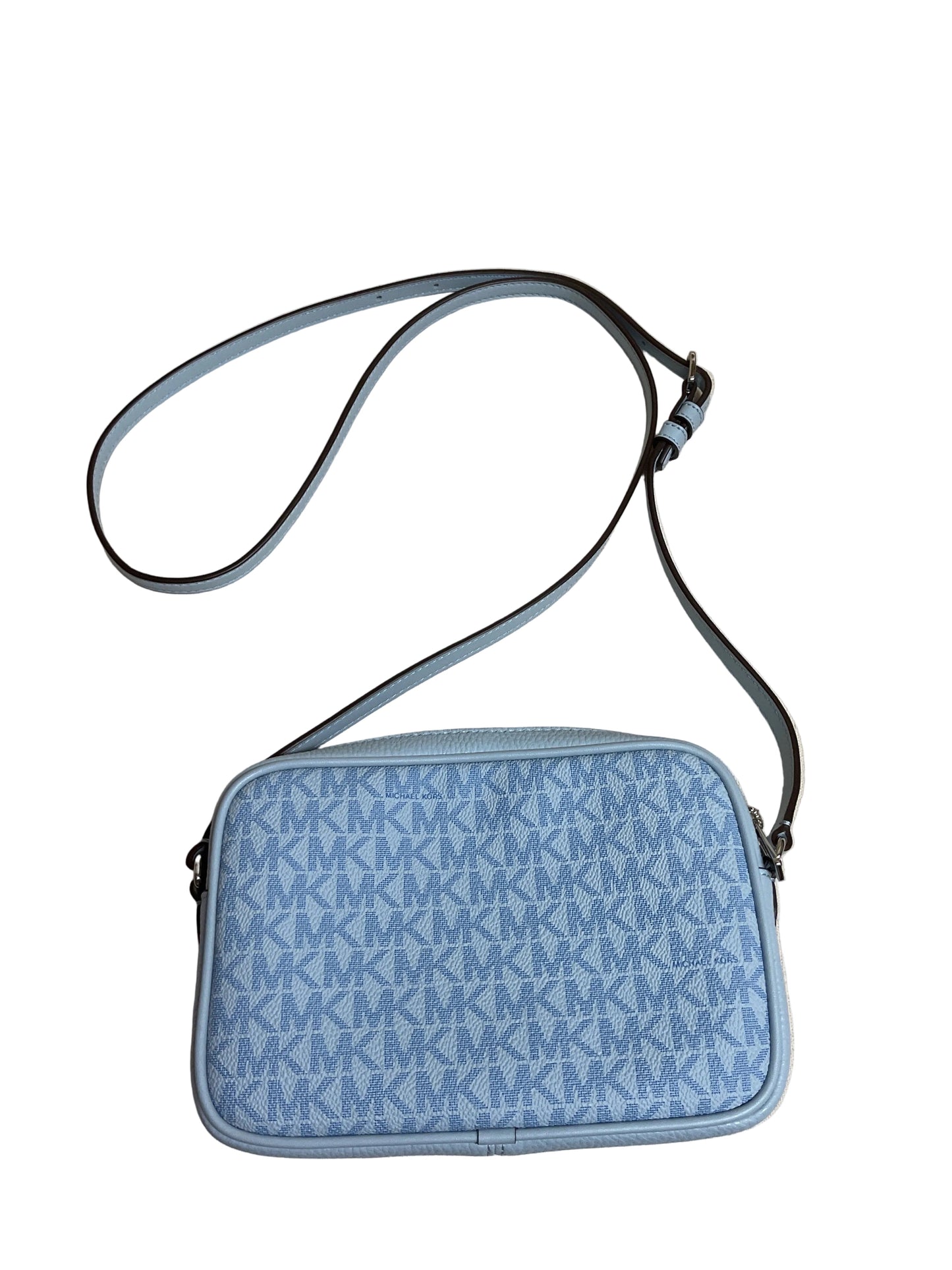 Crossbody Designer By Michael Kors In Blue, Size:Small