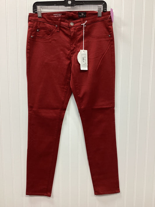 Jeans Skinny By Adriano Goldschmied In Red Denim, Size:6