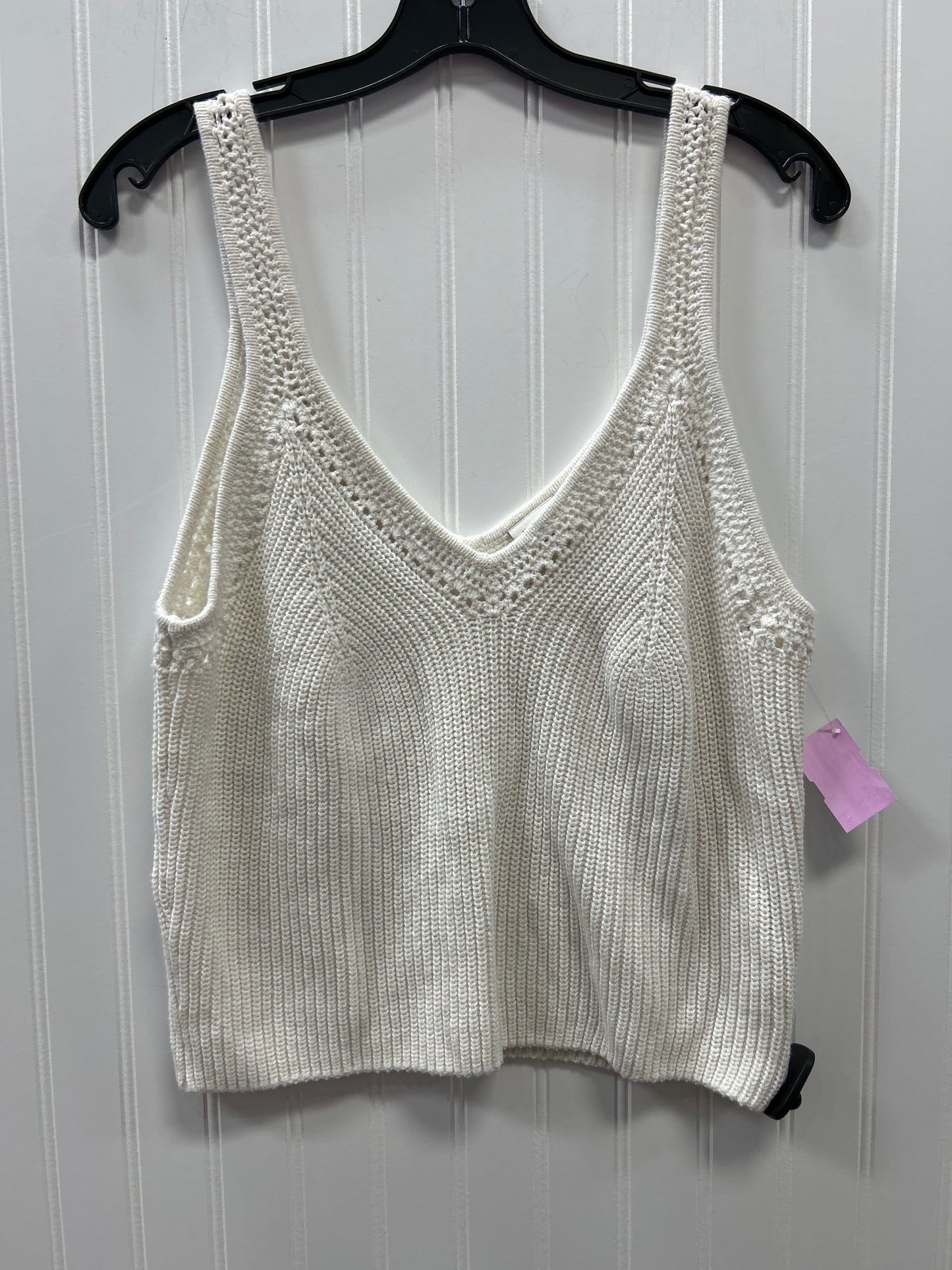 Top Sleeveless By Abercrombie And Fitch In Cream, Size:L