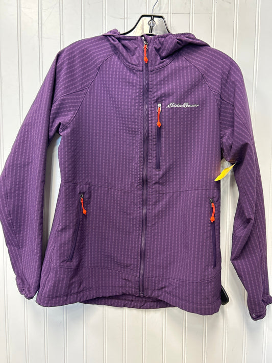 Athletic Jacket By Eddie Bauer In Purple, Size:S