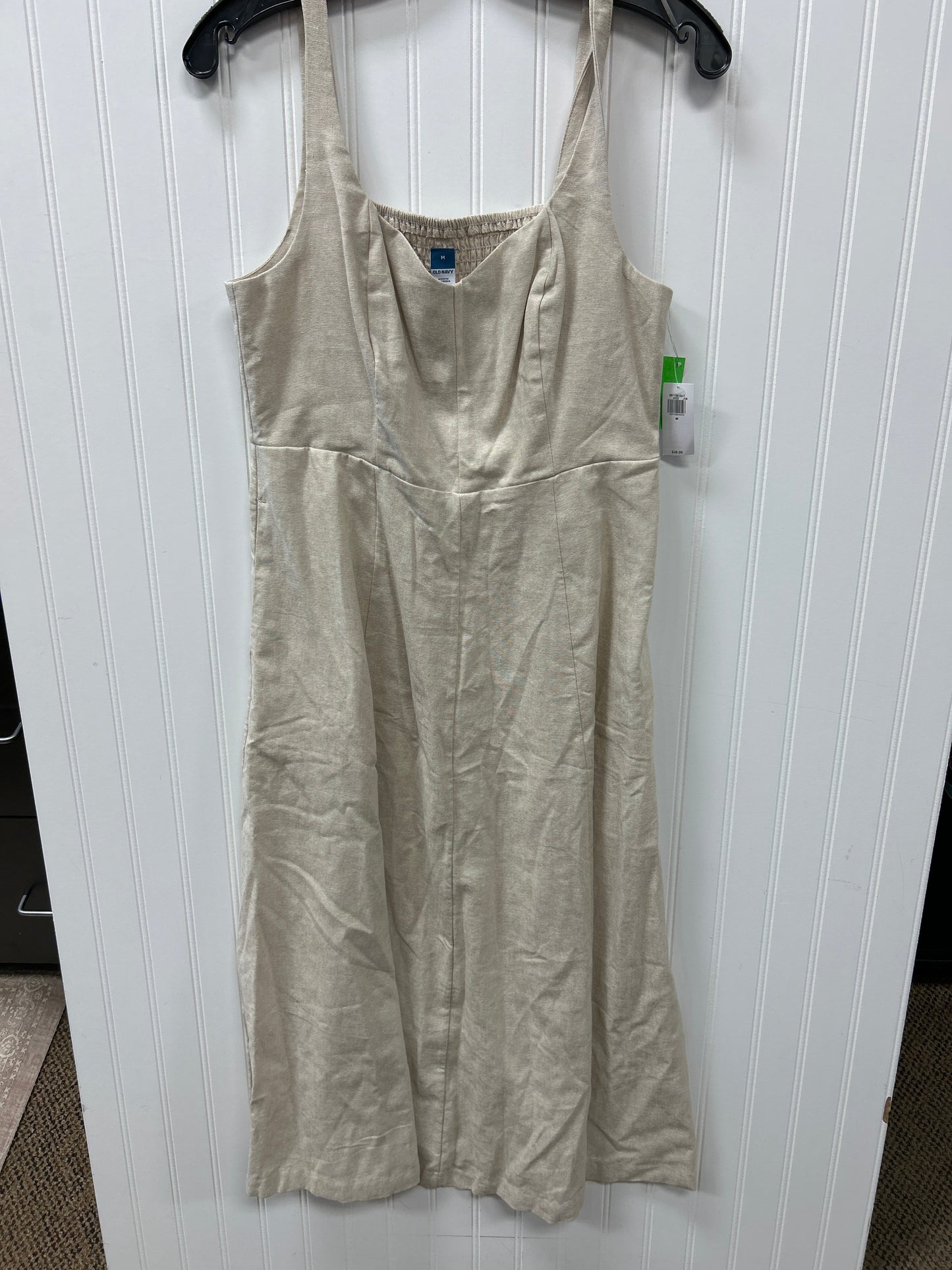 Dress Casual Maxi By Old Navy In Cream, Size:M