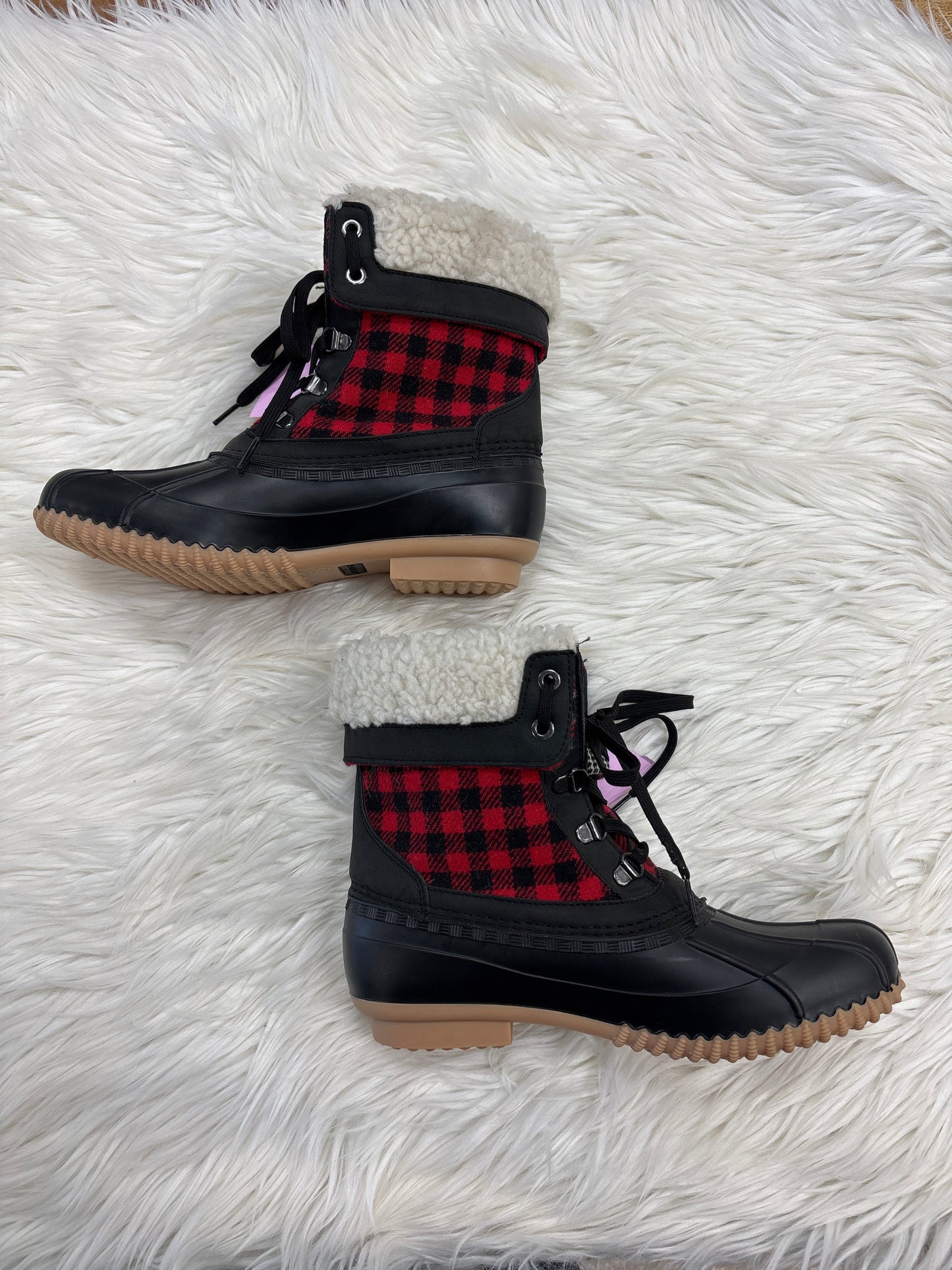 Boots Ankle Flats By Maurices In Red, Size:8.5