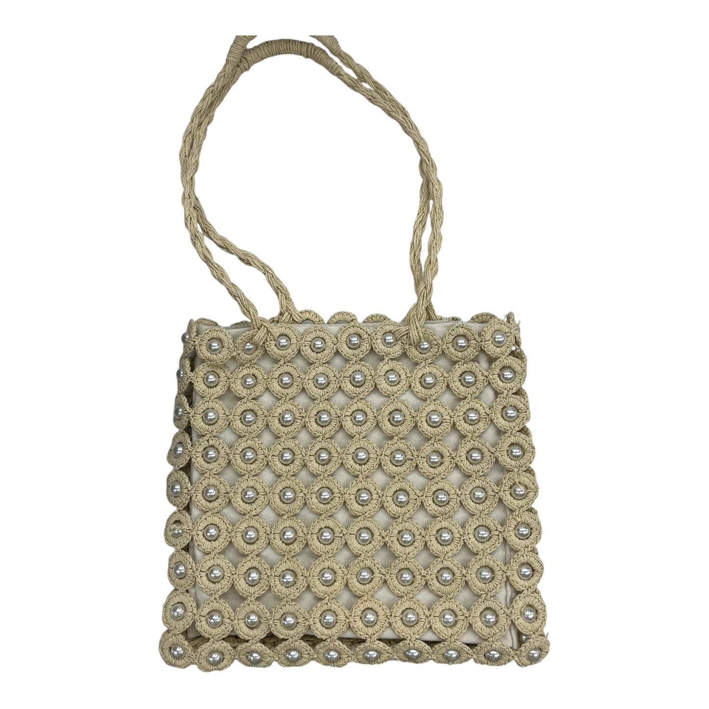 Handbag By Haute Hippie In Tan, Size:Medium