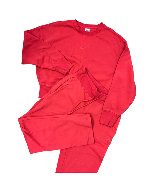 Lounge Set Pants By Reebok In Red, Size:M