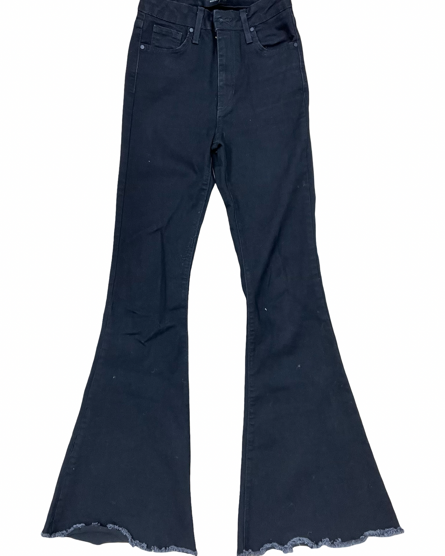 Jeans Flared By Just Black In Black Denim, Size:0