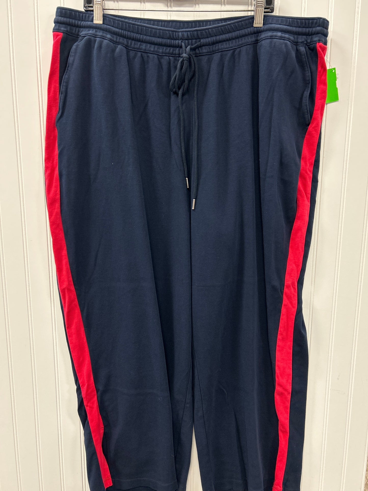 Athletic Pants By Lands End In Navy, Size:3X