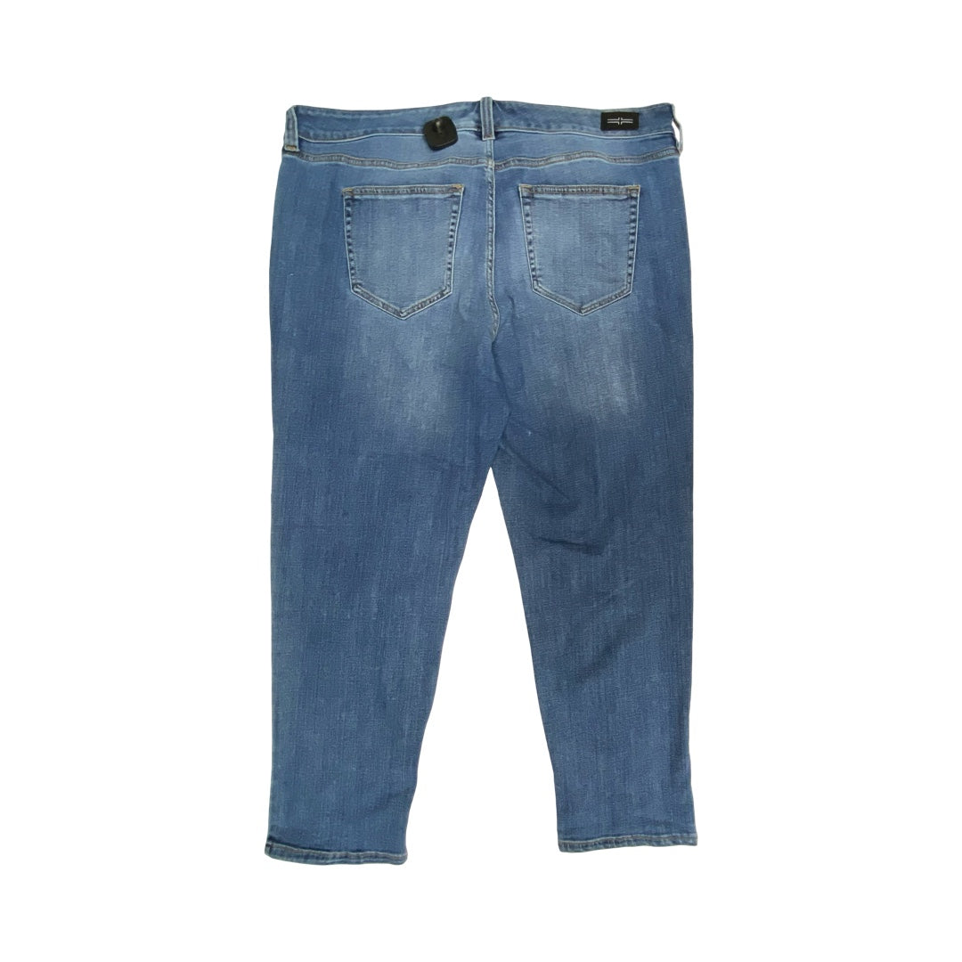 Jeans Boyfriend By Liverpool In Blue Denim, Size:18