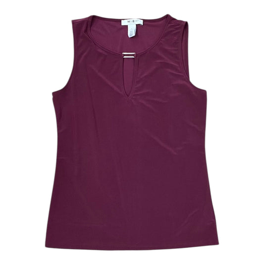 Top Sleeveless By White House Black Market In Maroon, Size:S