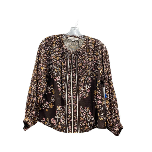 Top Ls By Loft In Brown, Size:Mp