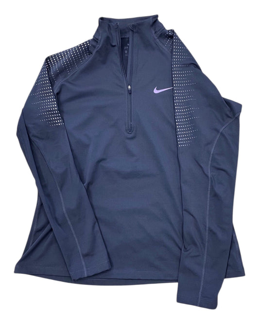 Athletic Top Ls Collar By Nike In Grey, Size:Xl