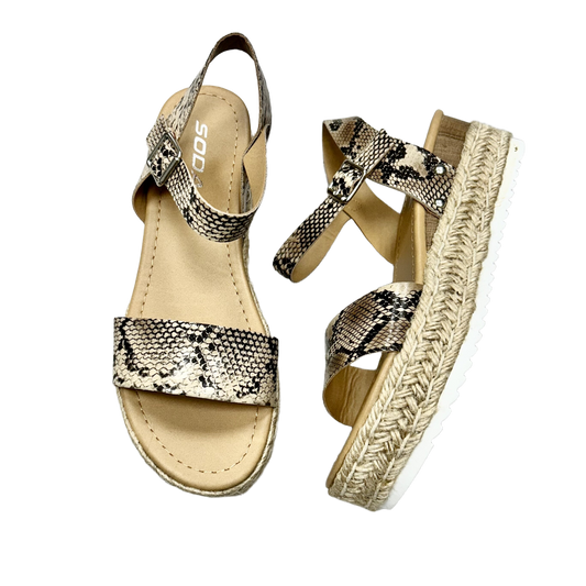 Sandals Heels Platform By Soda  Size: 7