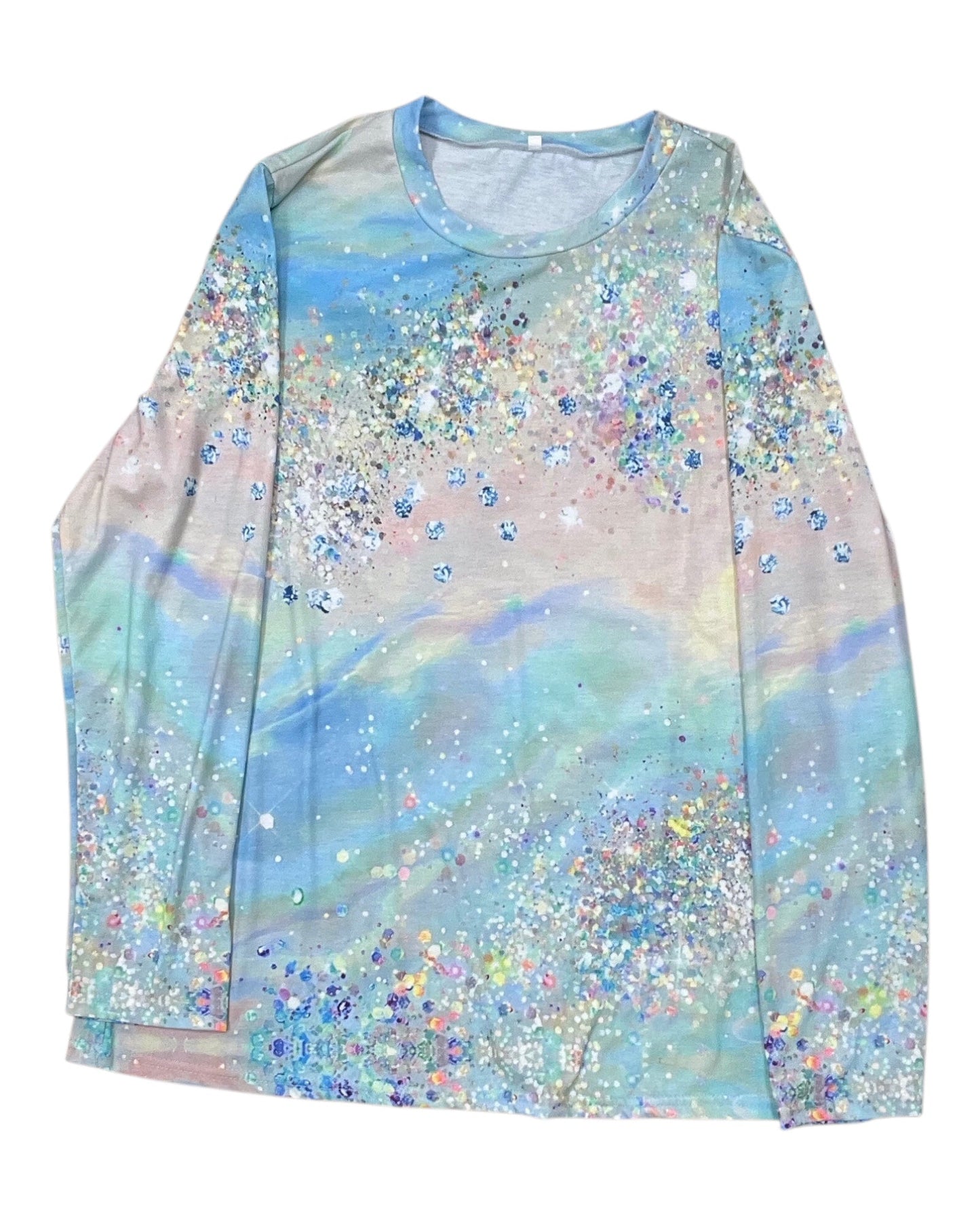 Top Ls By Clothes Mentor In Blue & White, Size:2X