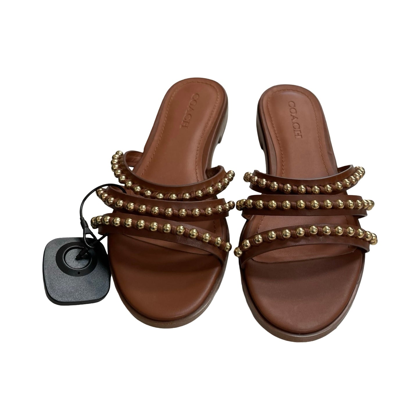 Sandals Designer By Coach In Brown, Size:7.5