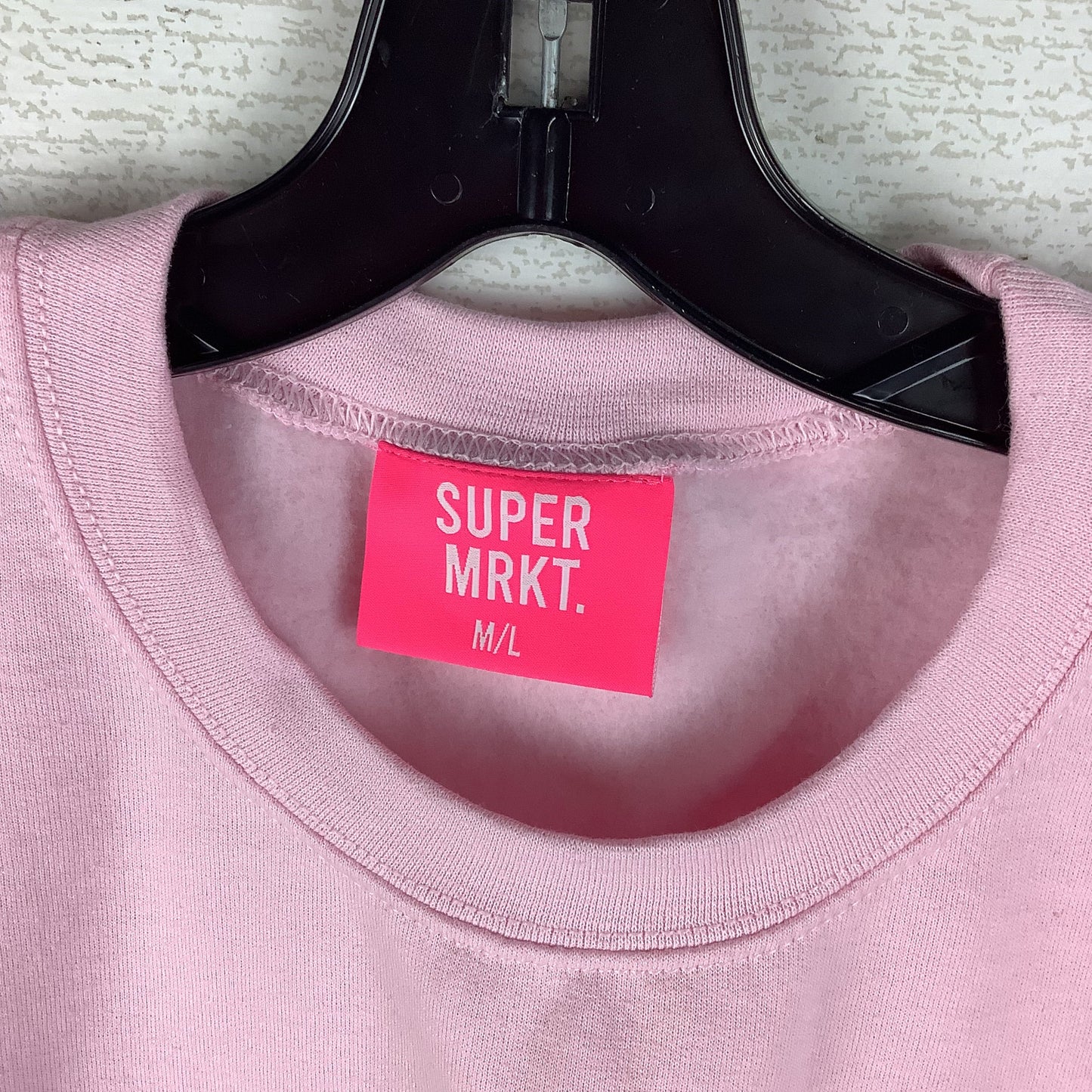 Sweatshirt Collar By Clothes Mentor In Pink, Size: M/L