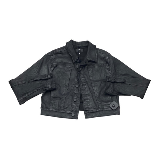 Jacket Denim By 7 For All Mankind In Black, Size:M