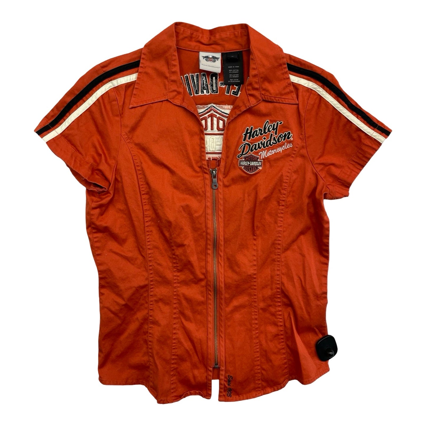 Top Ss By Harley Davidson In Black & Orange, Size:M